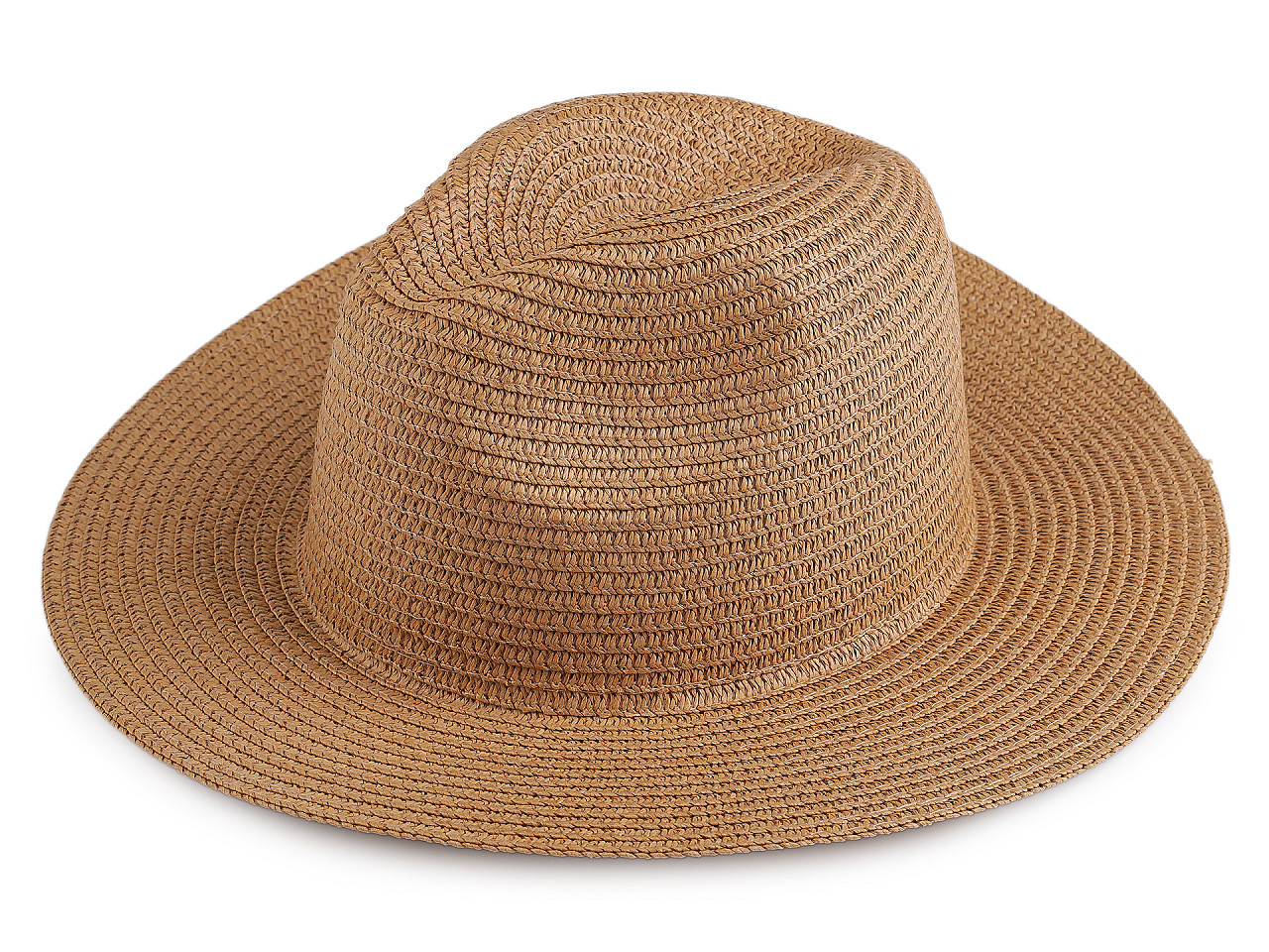 Letní klobouk / slamák unisex k dozdobení, střední, 5 černá