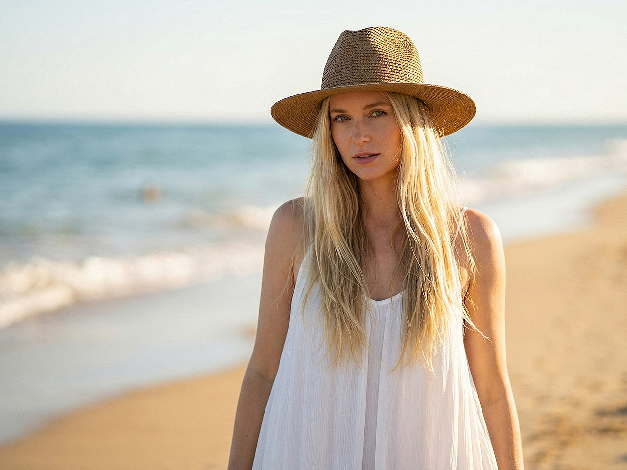 Letní klobouk / slamák unisex k dozdobení, střední, 5 černá