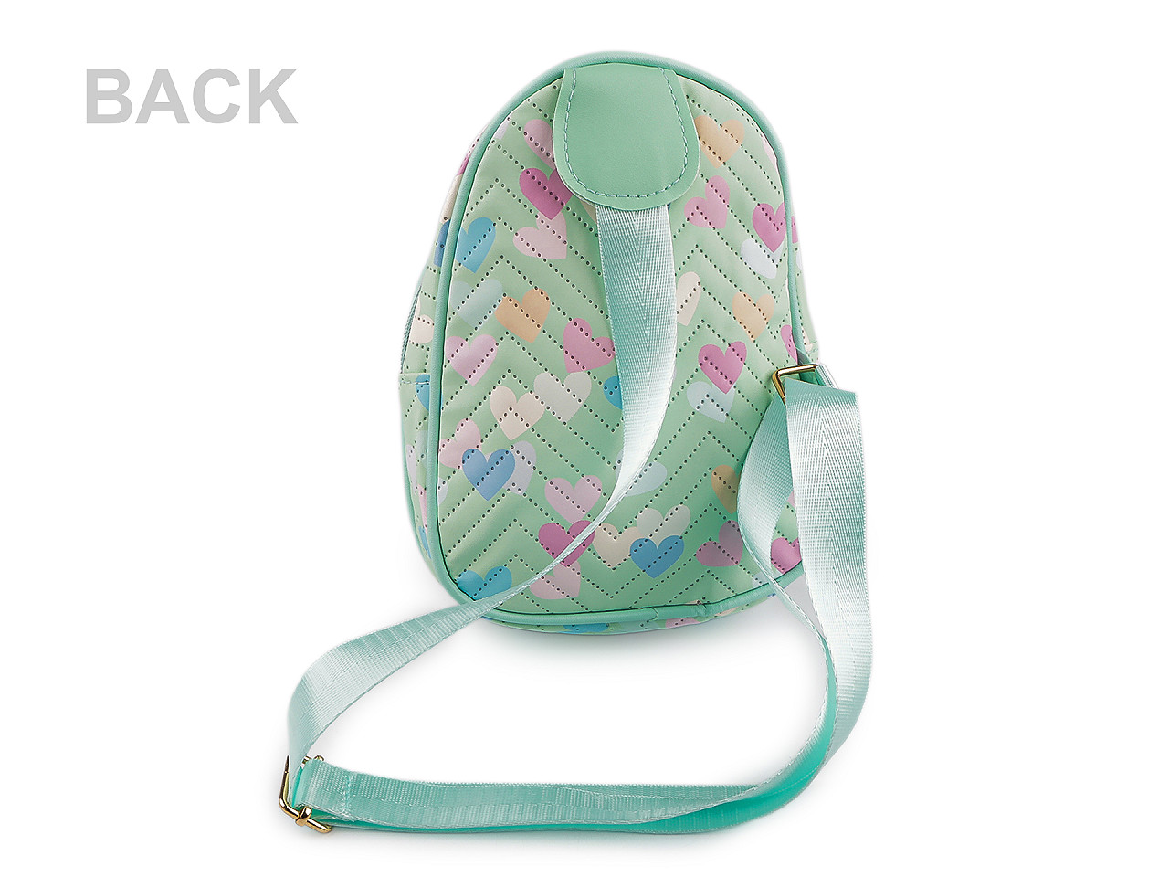 Dětský batoh crossbody 16x21 cm, velké, 1 růžová sv.