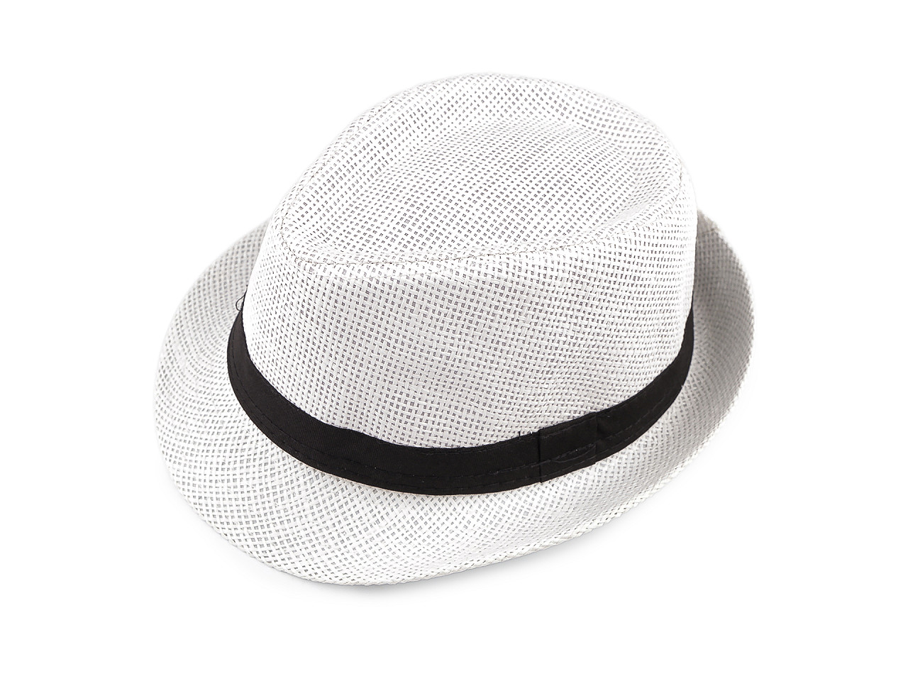 Letní klobouk / slamák unisex, střední, 5 černá