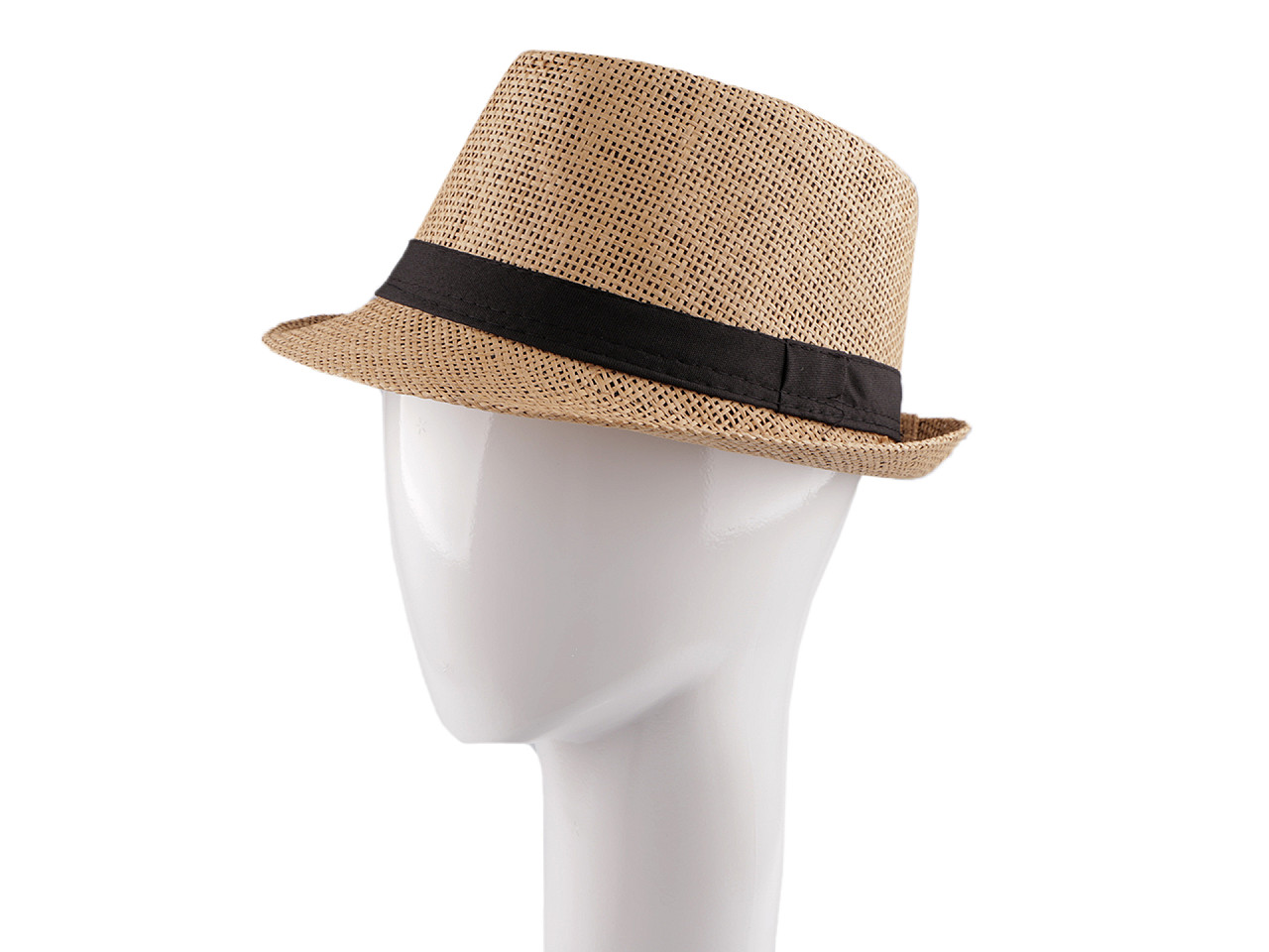 Letní klobouk / slamák unisex, velké, 1 bílá
