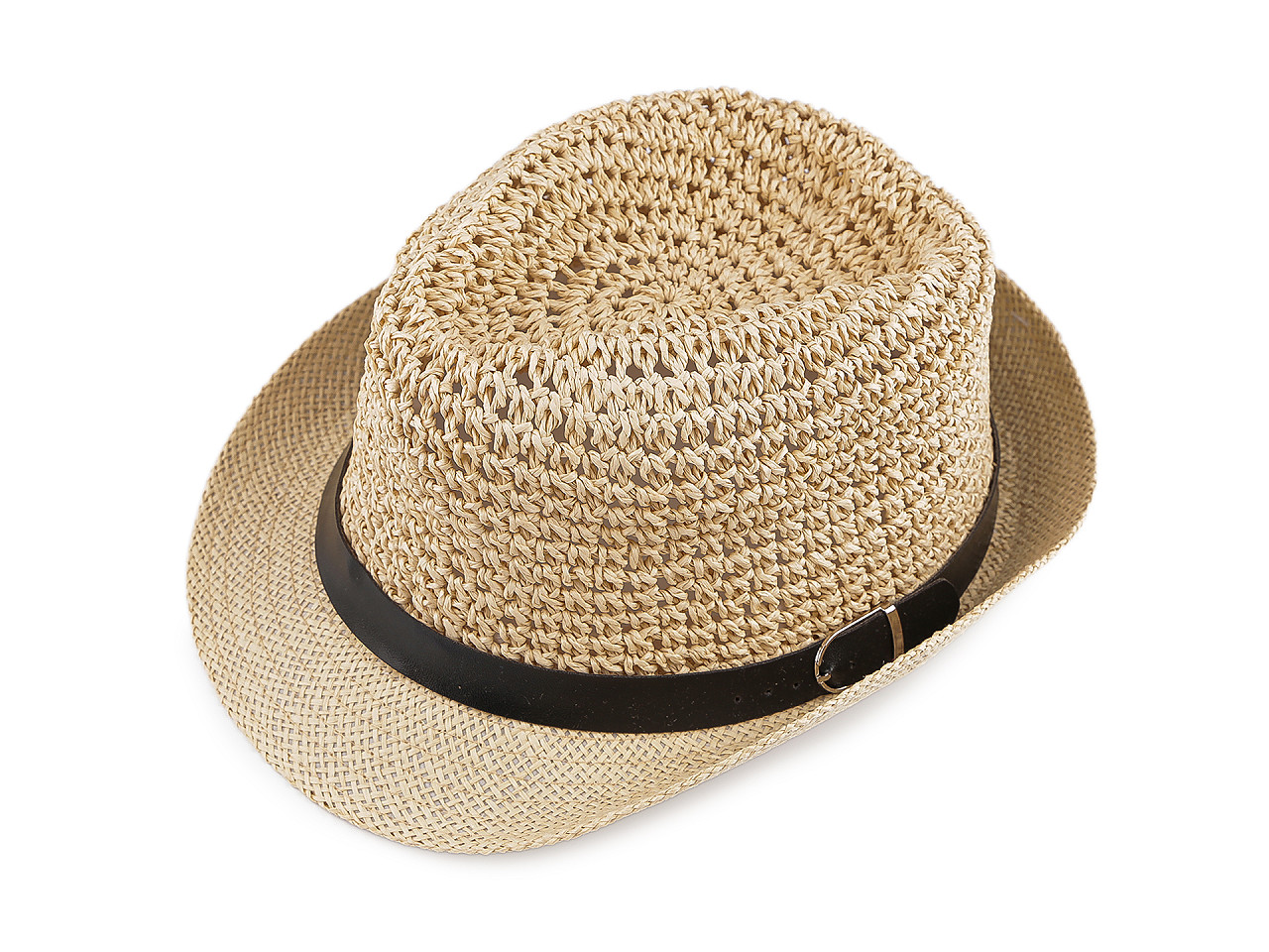 Letní klobouk / slamák unisex, velké, 1 bílá přírodní