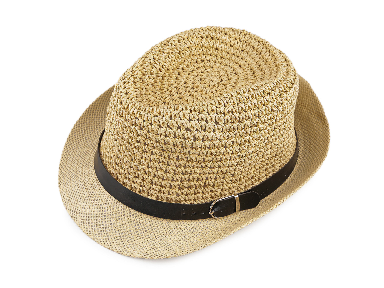 Letní klobouk / slamák unisex, velké, 1 bílá přírodní