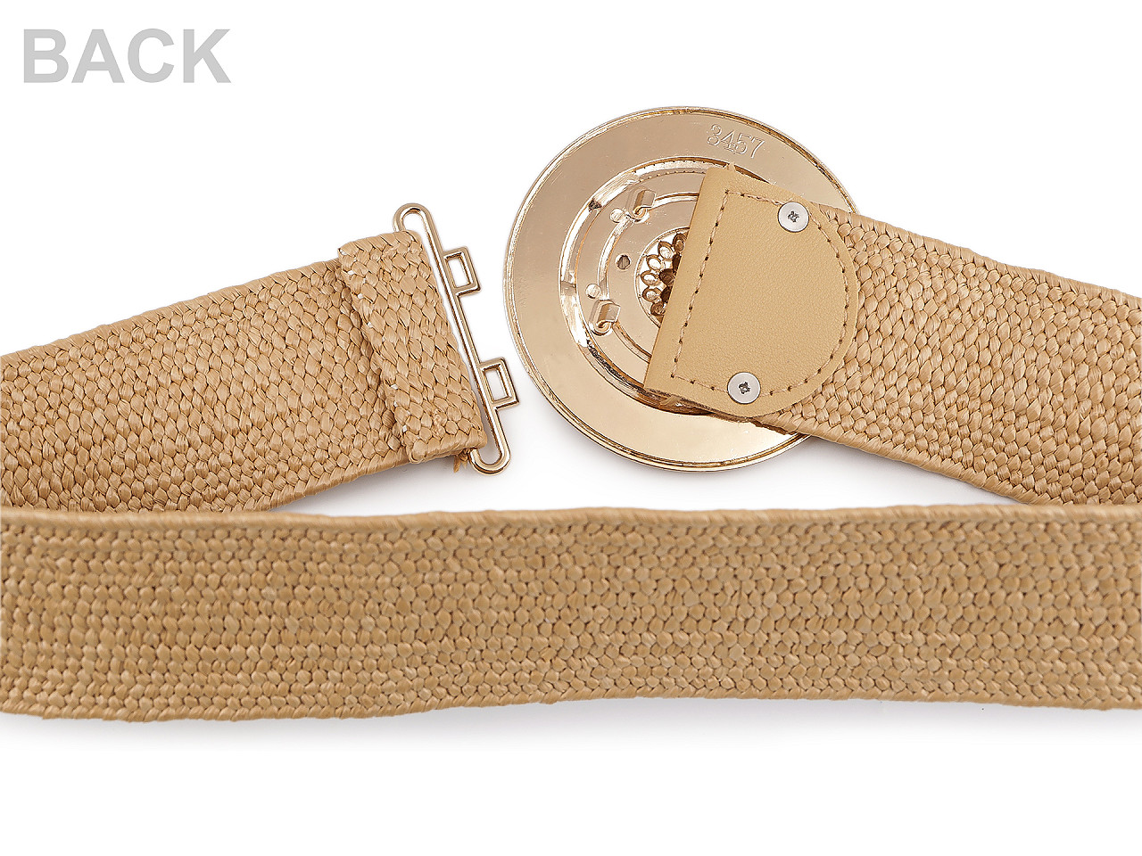 Dámský pásek pružný šíře 5 cm, velké, 2 černá