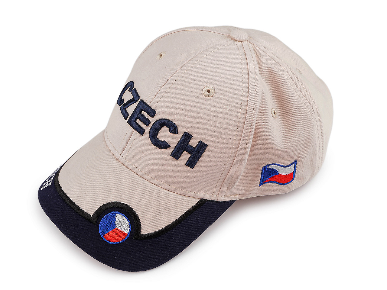 Bavlněná kšiltovka CZECH unisex, střední, 5 šedá hematit