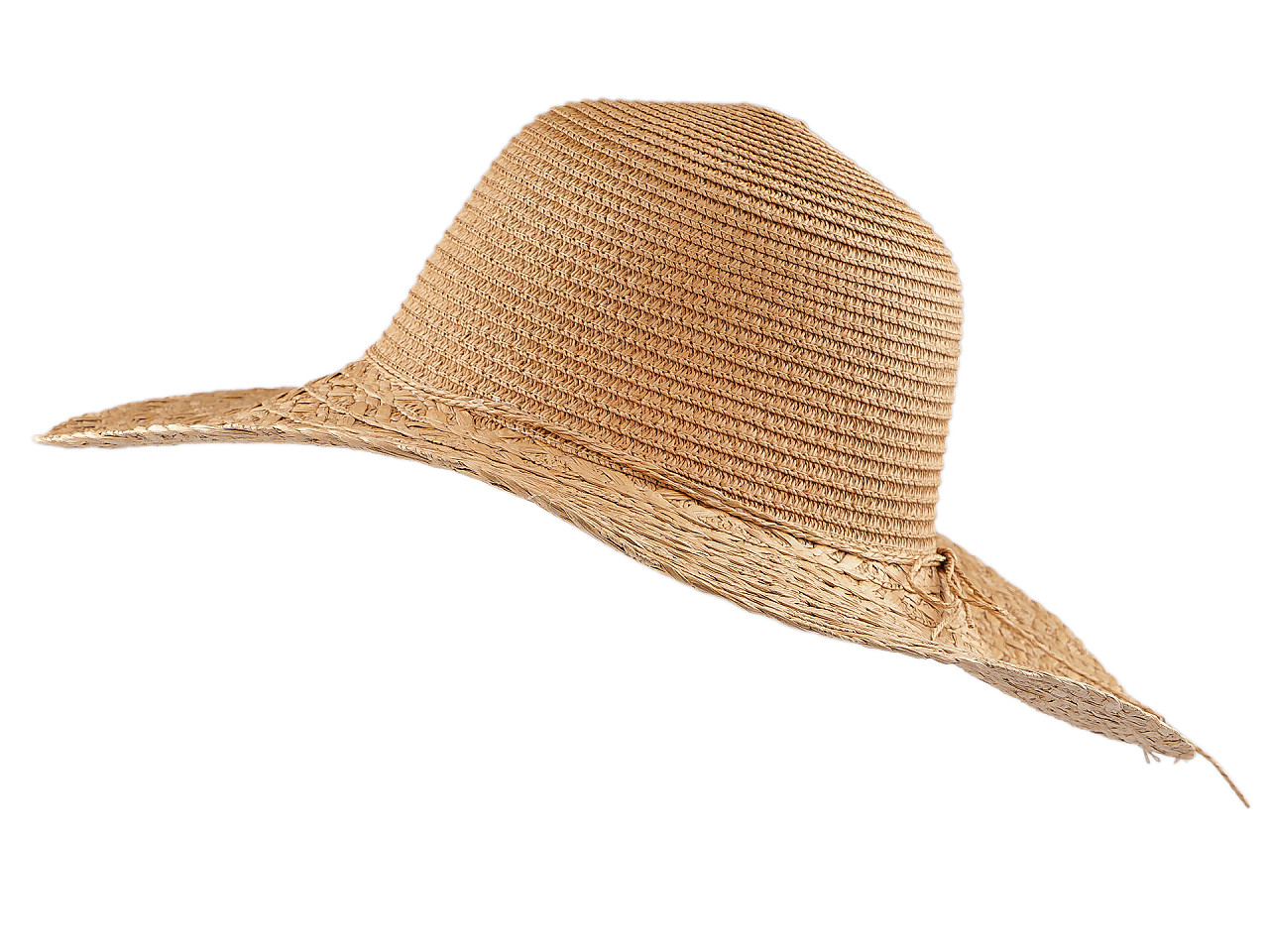 Dámský letní klobouk / slamák, velké, 1 bílá
