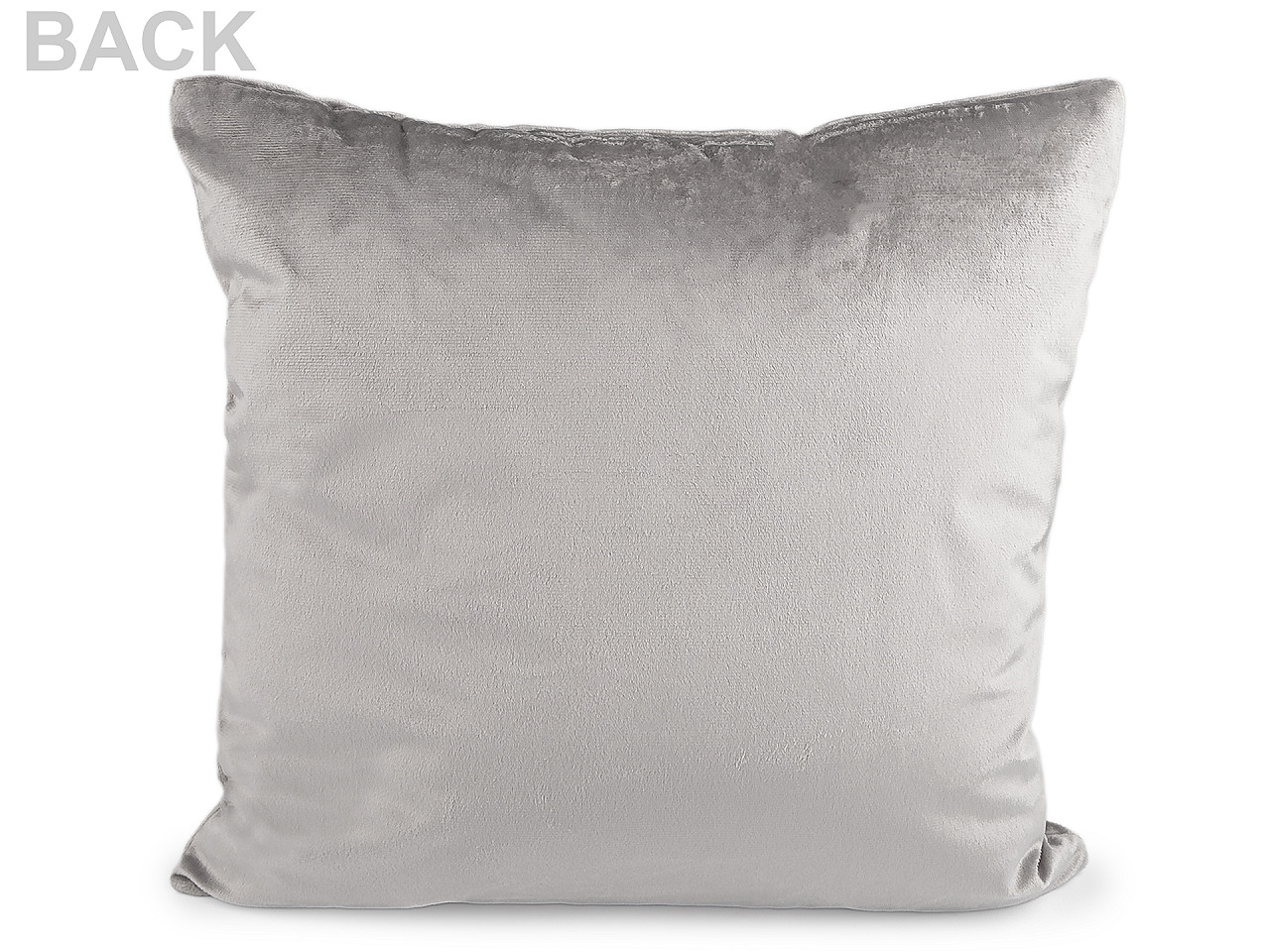 Vánoční sametový povlak na polštář sob 43x43 cm, střední, šedá