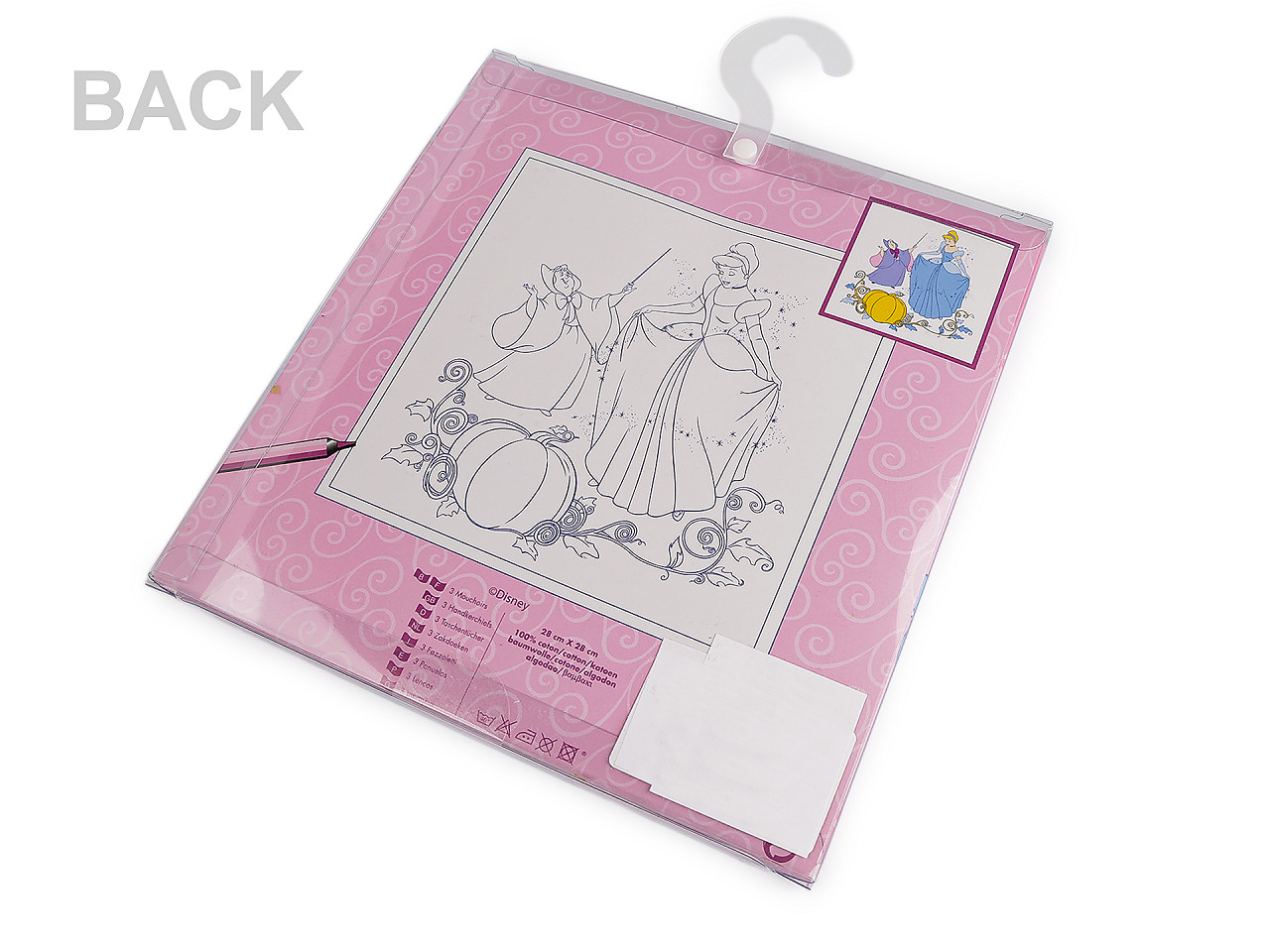Dětské kapesníky Disney s pastelkami, velké, 2 mix medvídek Pú