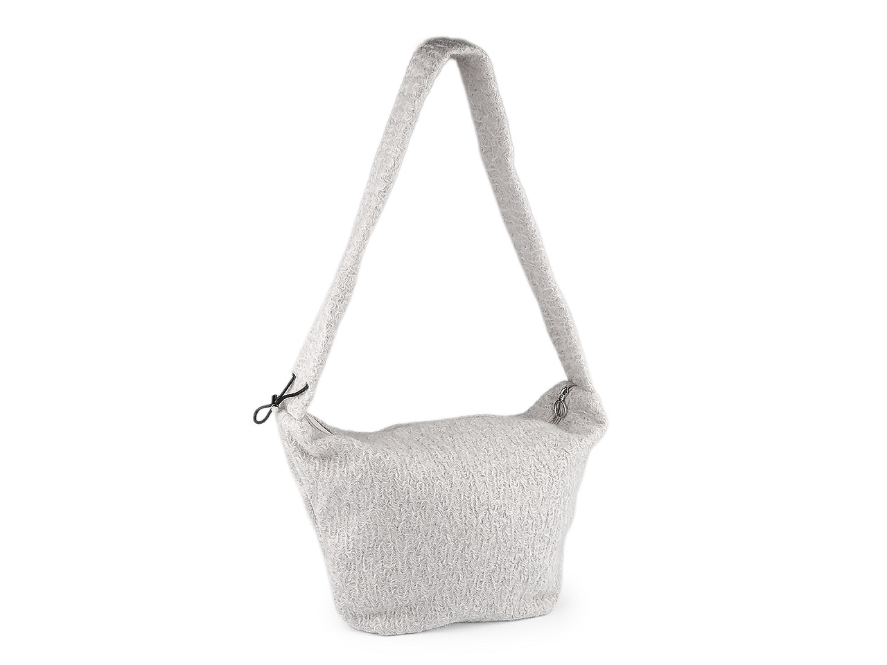 Kabelka se stahovací šňůrkou 44x28 cm, velké, 3 černá