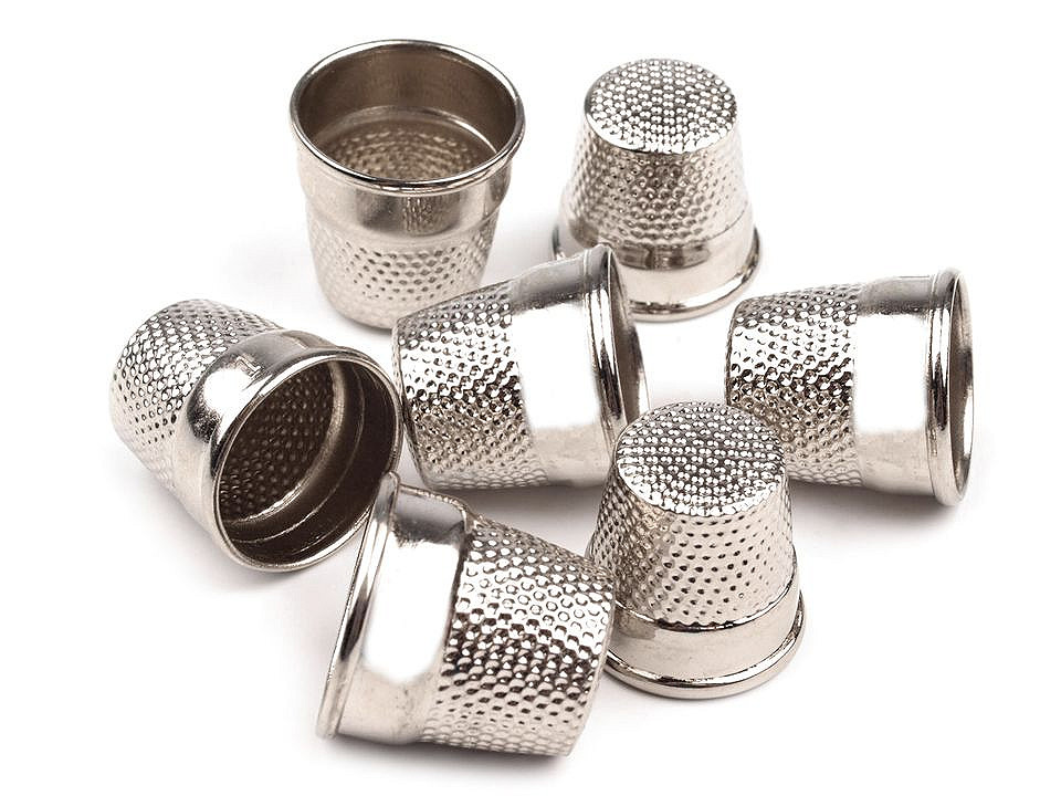 Thimbles metal mix, nickel, 4 pcs