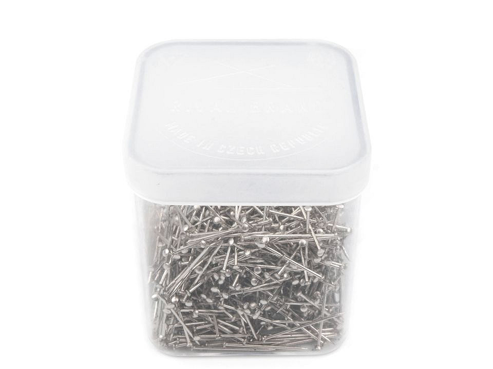 All-metal pins length 18 mm, nickel, 1 box