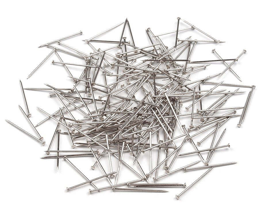 All-metal pins length 18 mm, nickel, 1 box