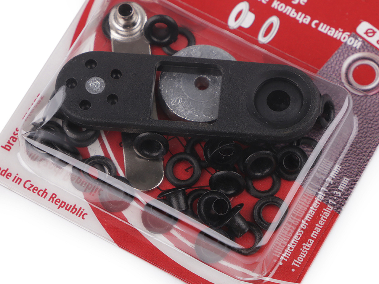 Průchodky s podložkou vnitřní Ø4 mm / vnější Ø8 mm, velké, 1 barva nikl