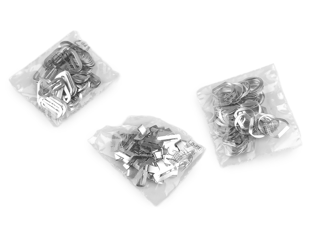 Zapínání na motýlky, střední, barva nikl