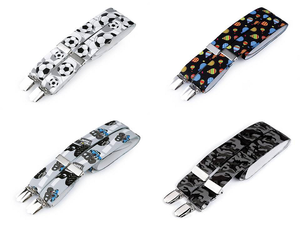 Dětské šle smajlík, postavičky, zvířátka, auta, střední, 24 růžová srdce