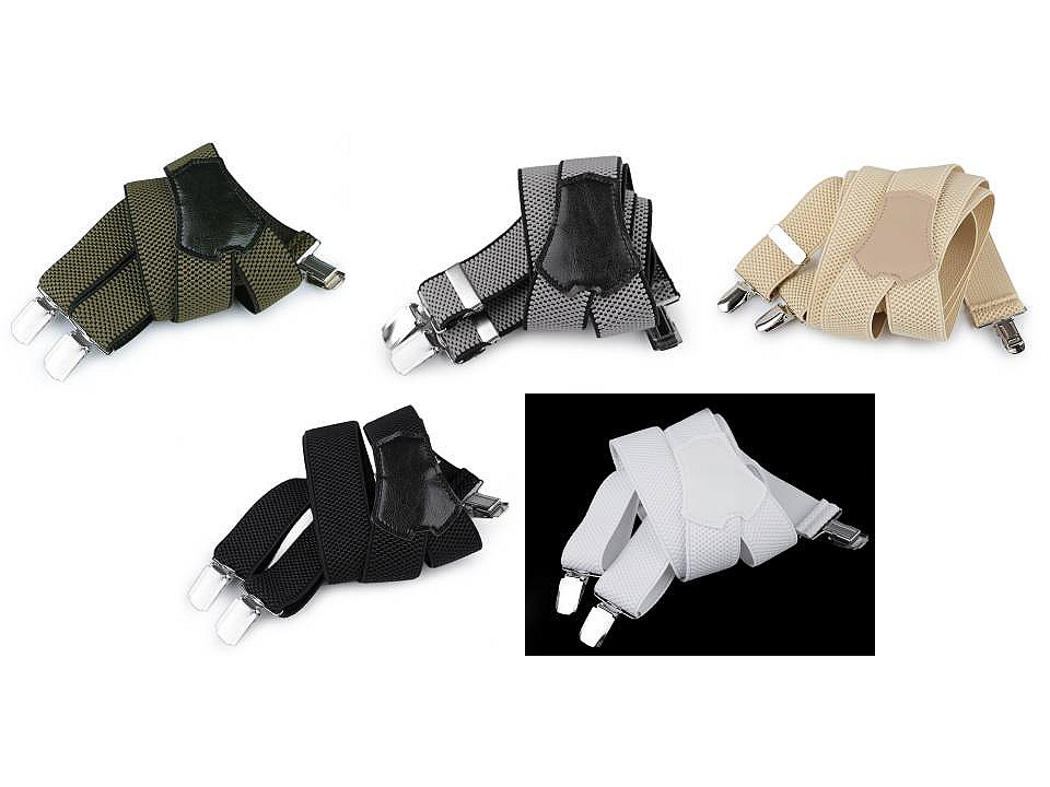 Šle šíře 3,5 cm délka 120 cm, velké, 10 zelená khaki