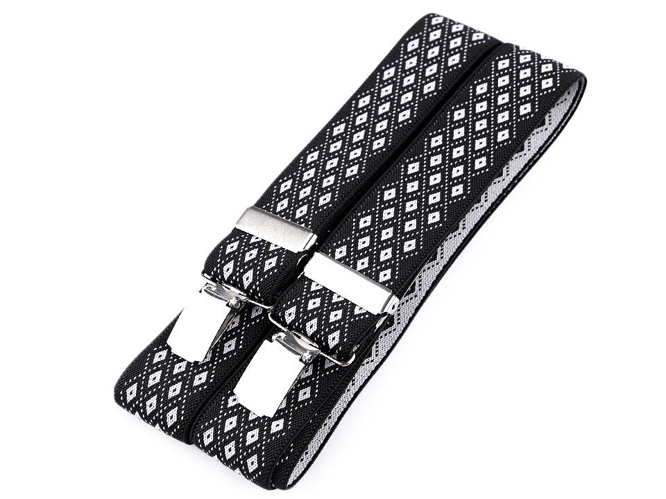 Braces width 3.5 cm length 120 cm, black, 1 pc