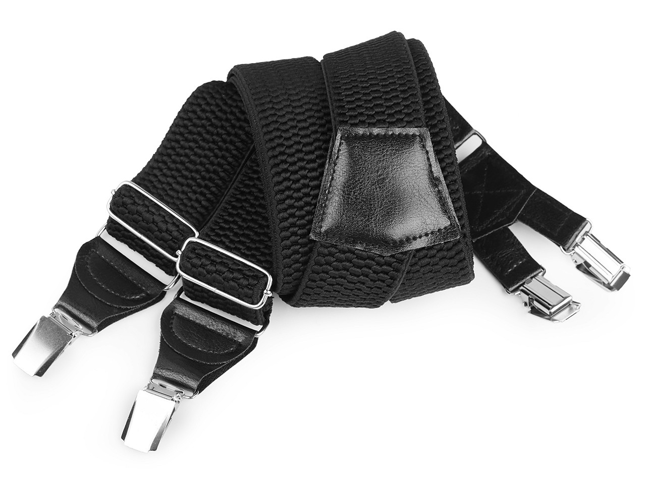 Suspenders width 4 cm length 120 cm neon, black, 1 pc