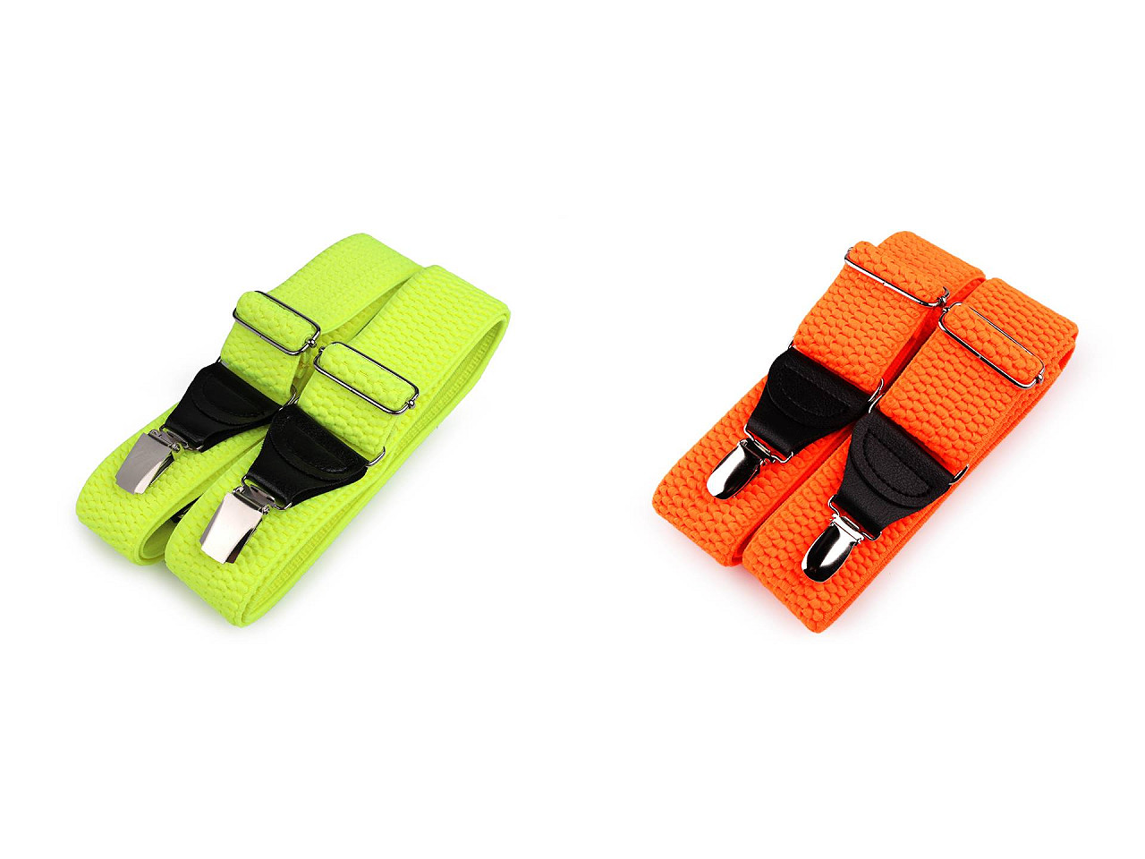 Šle šíře 4 cm délka 120 cm neon, malé, 2 černá