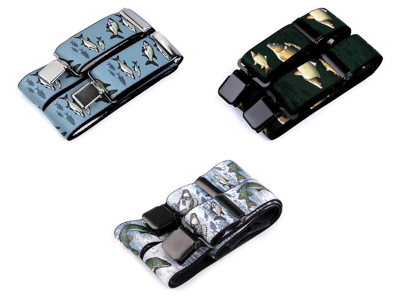 Šle rybářské šíře 4 cm délka 120 cm, velké, 2 zelená