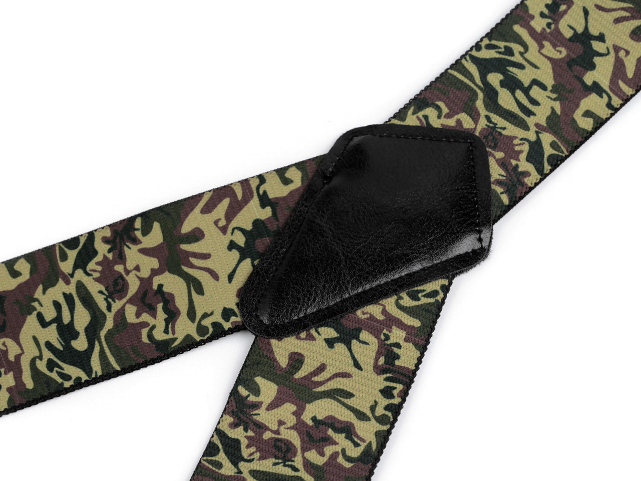 Suspenders camouflage width 5 cm length 120 cm, green, 1 pc