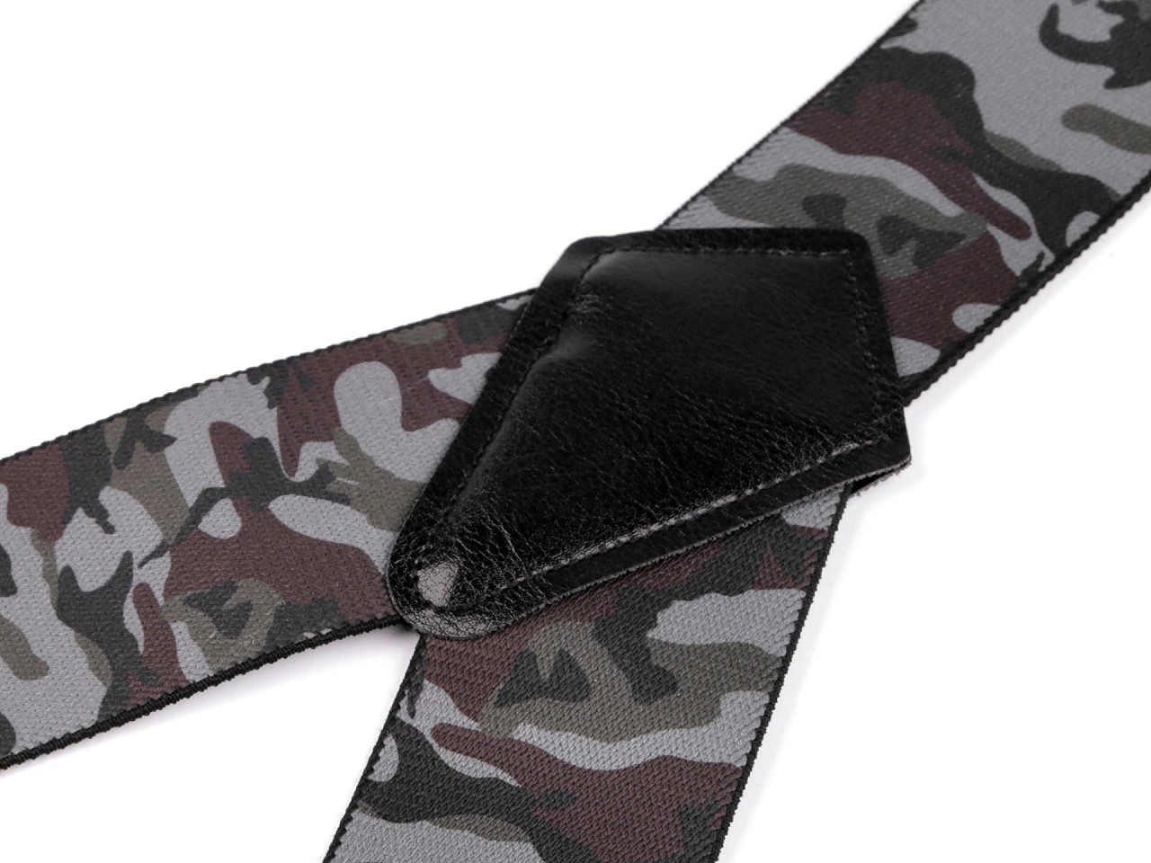 Suspenders camouflage width 5 cm length 120 cm, gray-green light, 1 pc