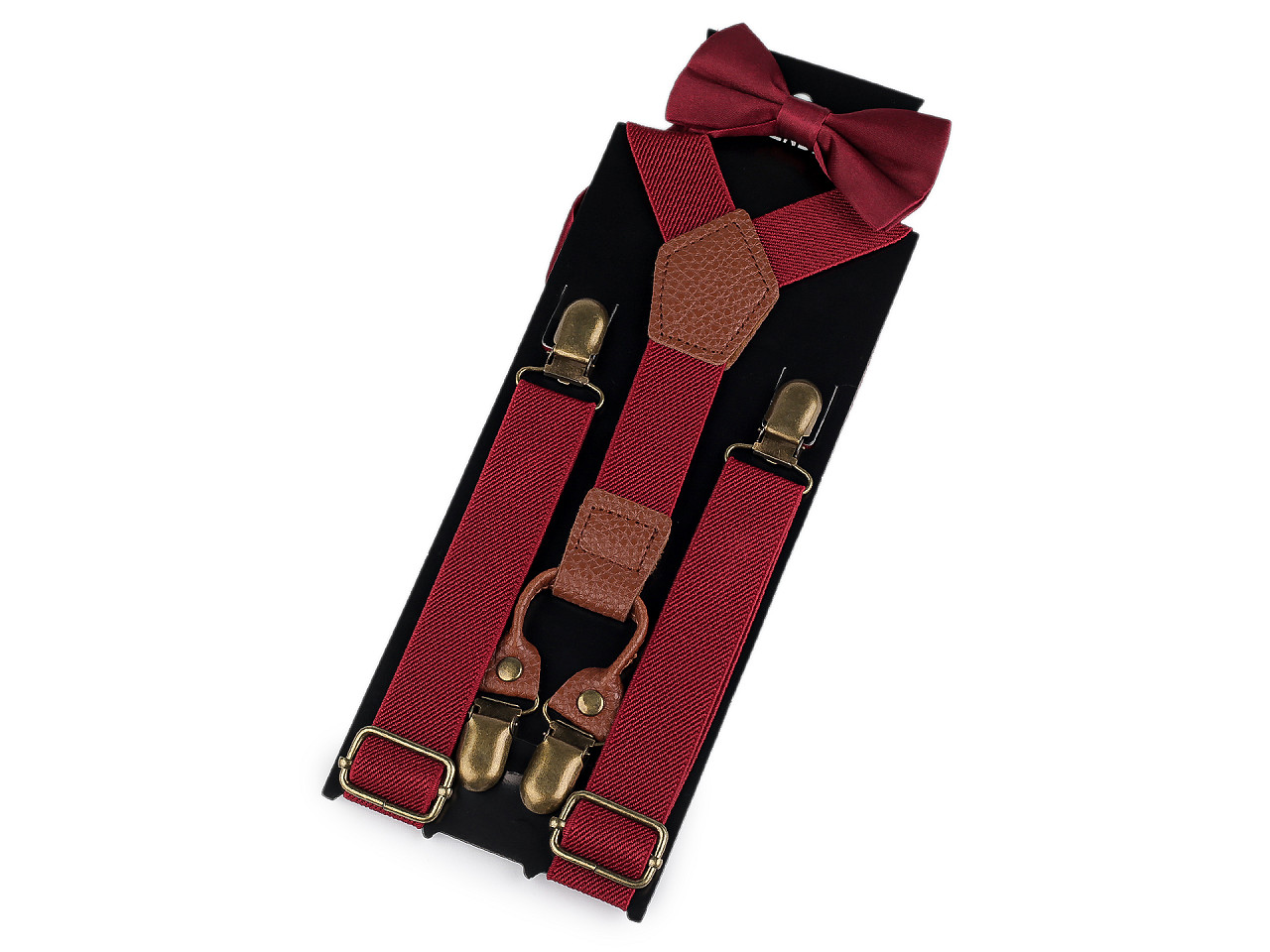 Dětská sada šle a motýlek, velké, 3 zelená