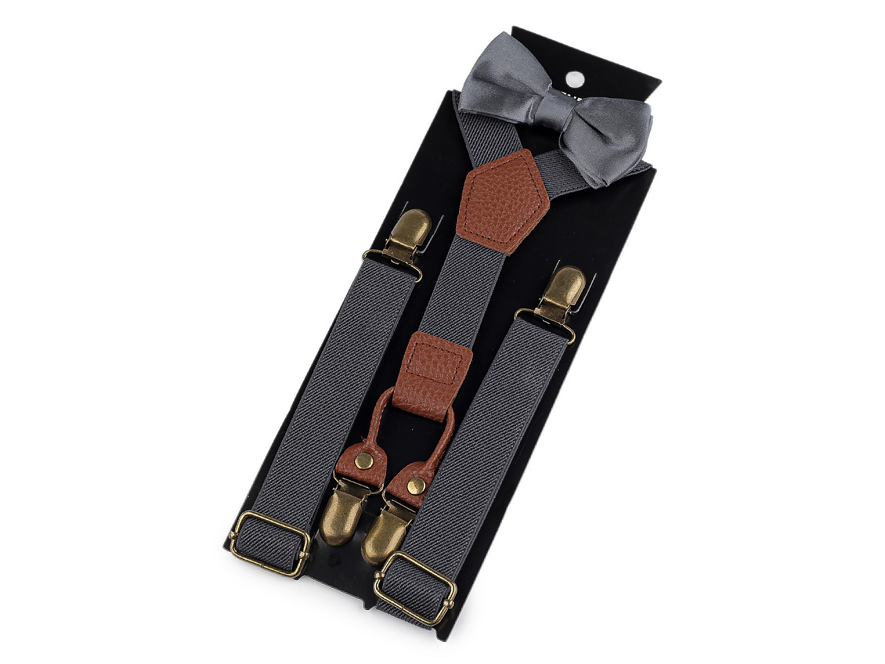 Dětská sada šle a motýlek, velké, 3 zelená