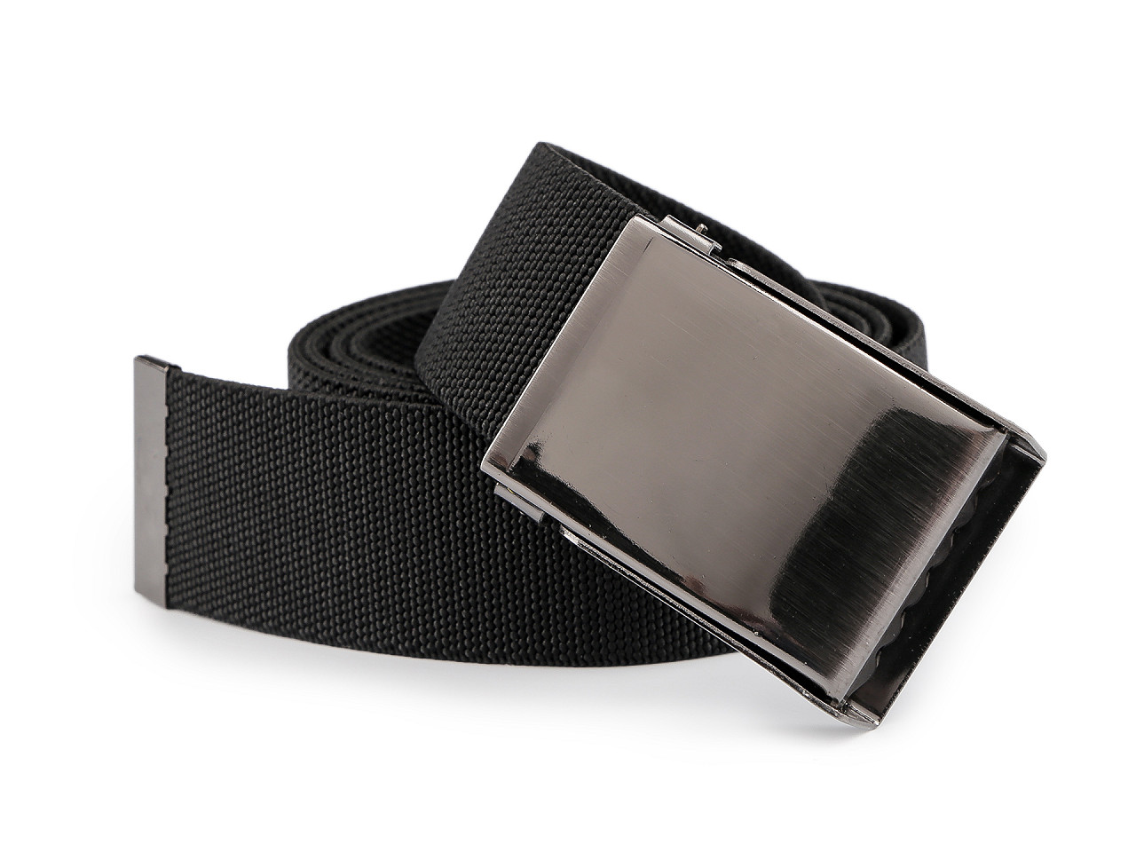 Pásek pružný šíře 3,8 cm unisex, velké, 5 černá