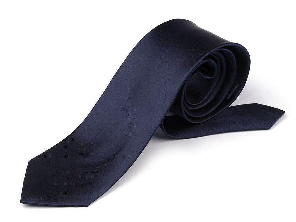 Cravată din satin, albastru parizian, 1 buc