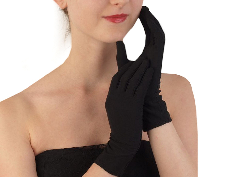 Damenhandschuhe, schwarz, 1 Paar