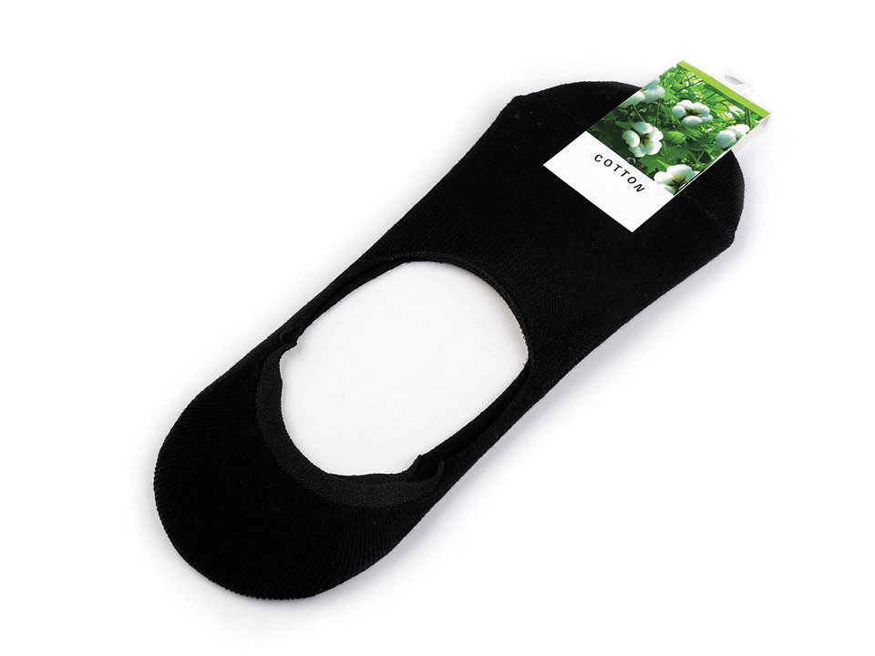 Baumwollsocken für Damen/Mädchen für Turnschuhe, schwarz, 2 Paar