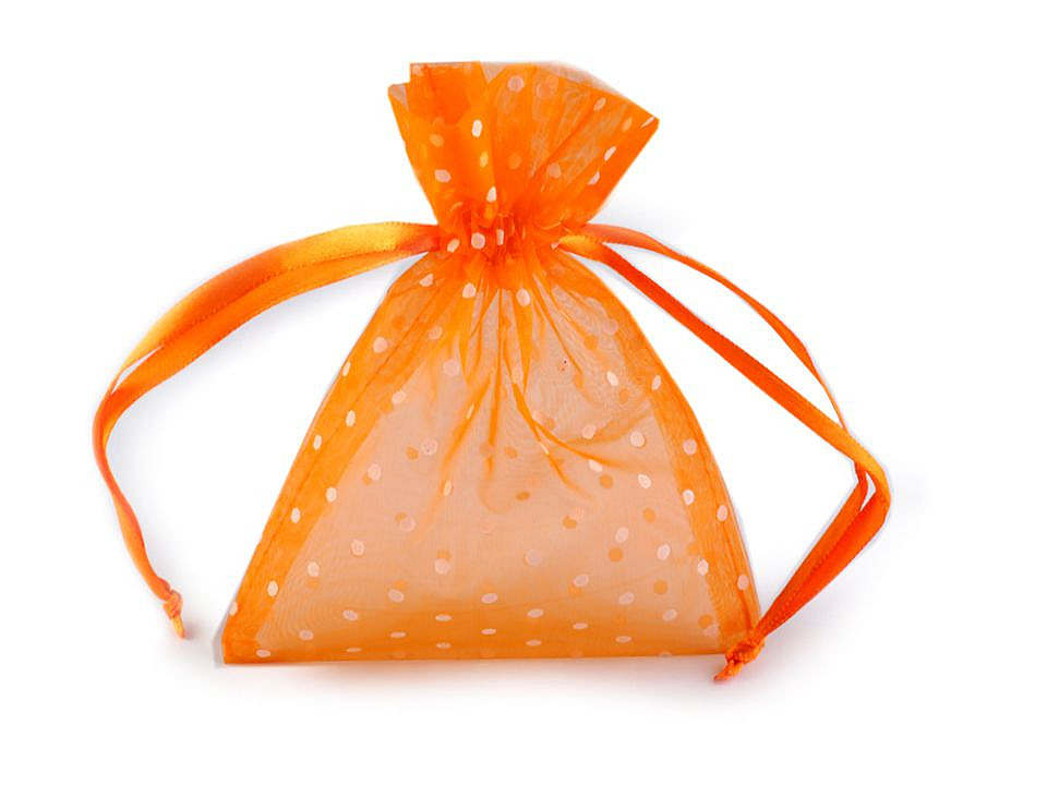Darčekové vrecúško bodky 10x13 cm organza