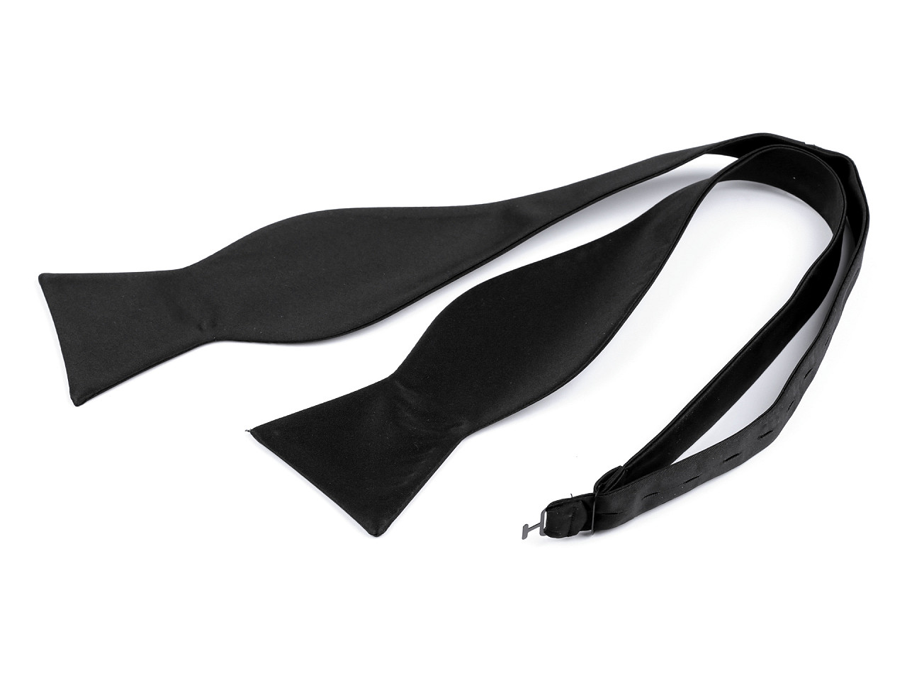 Bow tie satin binding, black, 1 pc