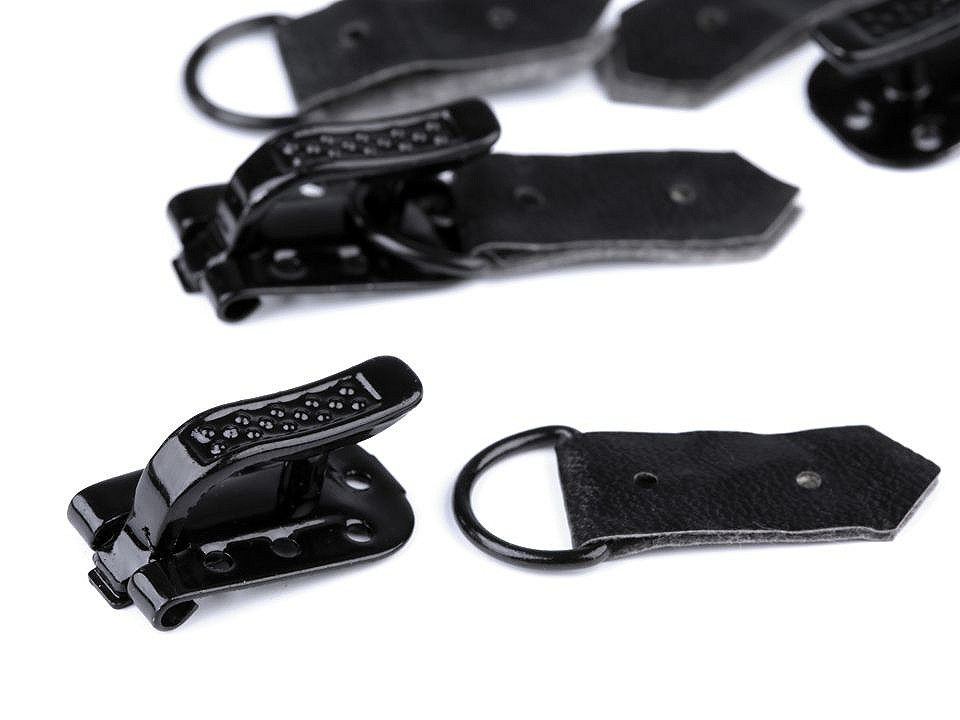 Kožichová spona 10x50 mm, střední, 2 hnědá