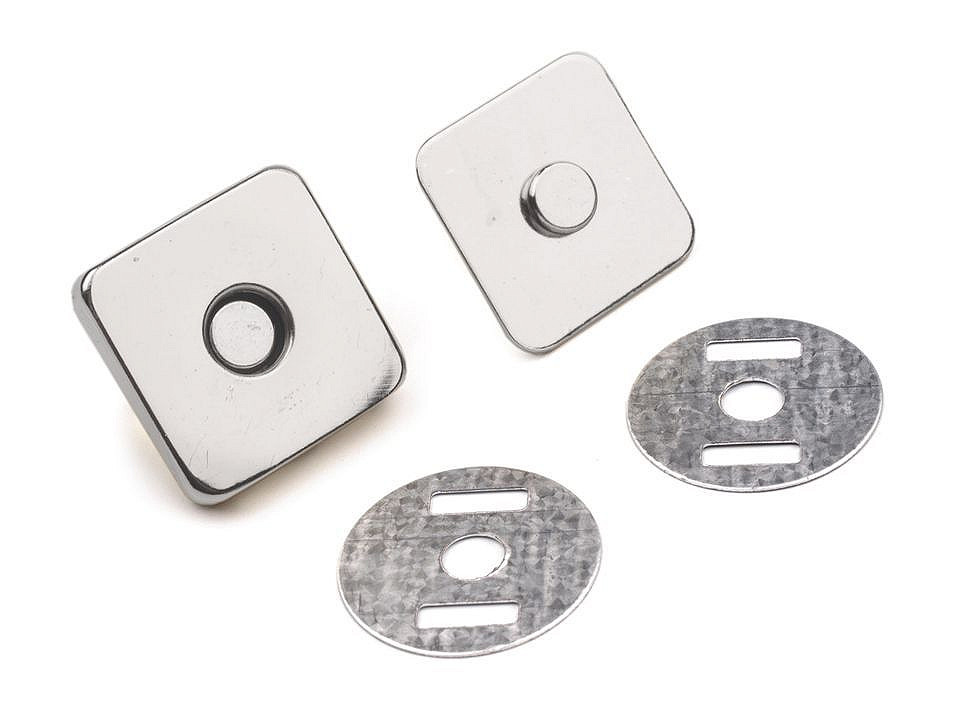 Magnetické zapínanie 18x18 mm štvorec
