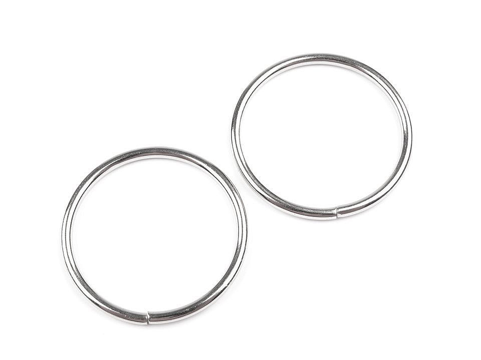 Ring Ø30 mm, nickel, 10 pcs