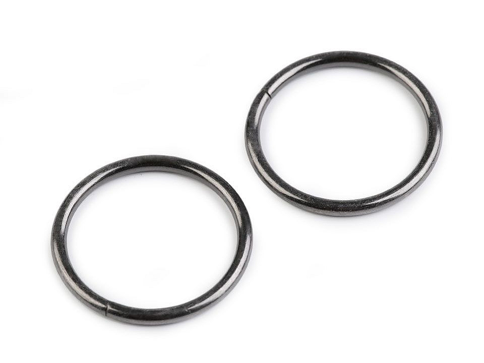 Ring Ø30 mm, black nickel, 50 pcs