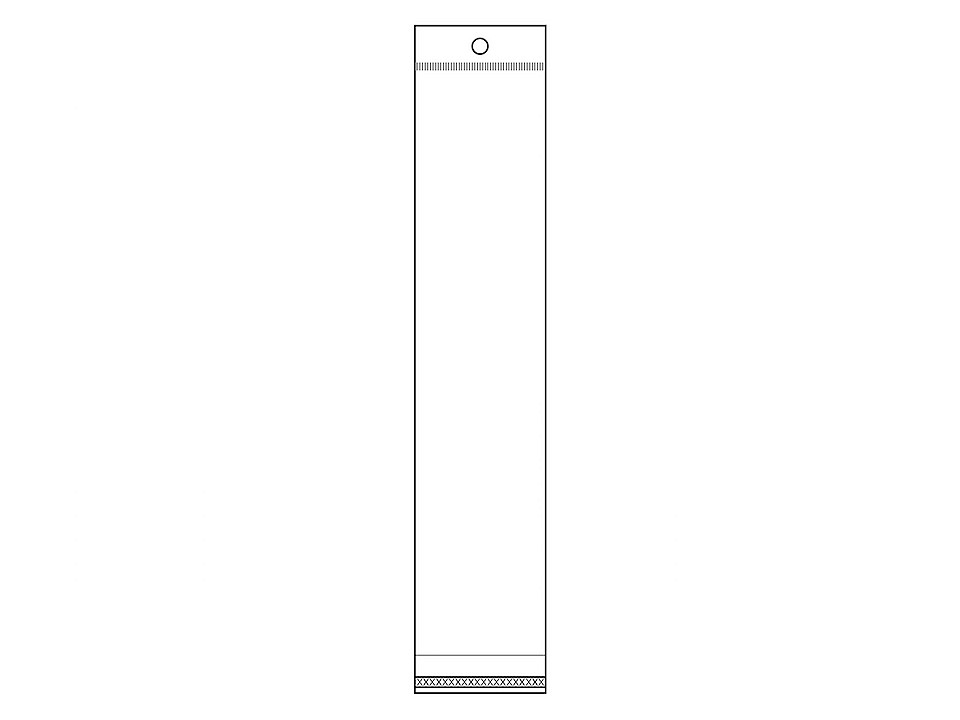 PP vrecko s lepiacou lištou a závesom 5x25,5 cm