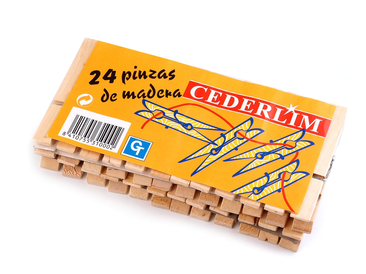 Drevené štipce na prádlo 10x74 mm
