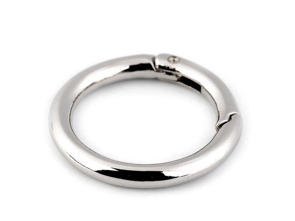 Karabína okrúhla na kabelky / krúžok na kľúče Ø34 mm