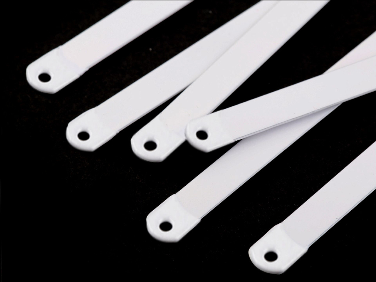 Flat Metal Corset Boning Width 8mm Length: 40 cm, white, 2 pcs