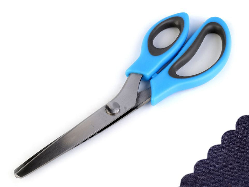 Nožničky entlovacie dĺžka 24 cm oblúčiky / zúbky