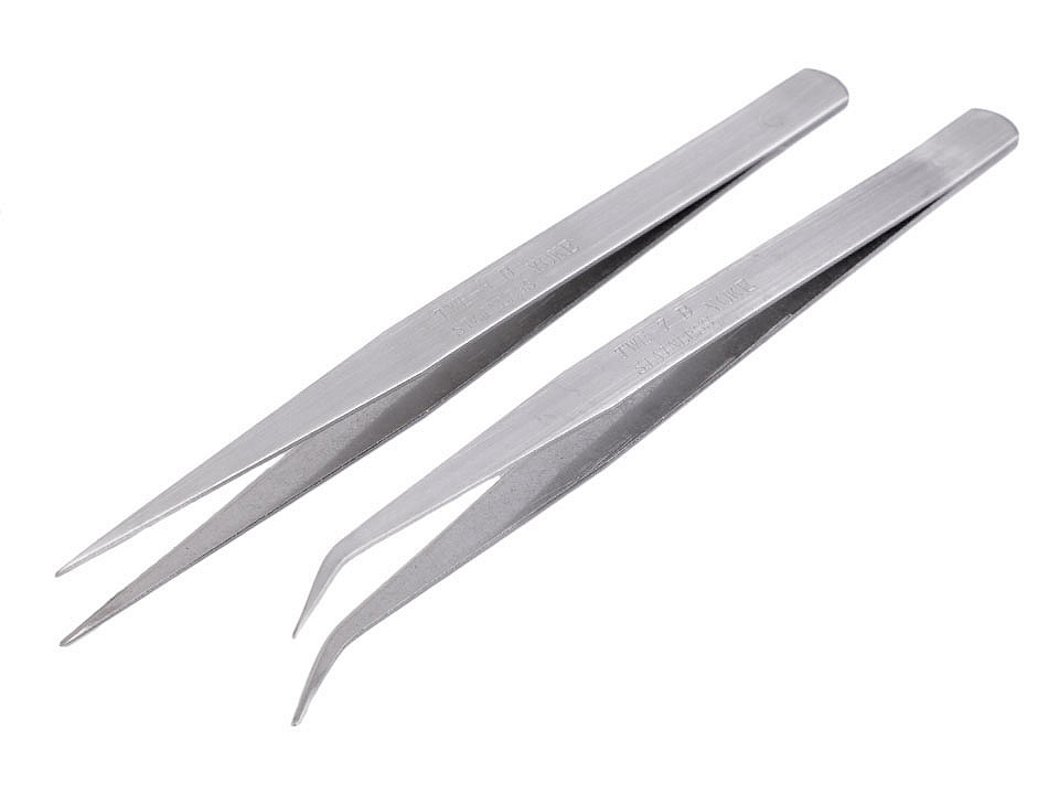 Kovová pinzeta dĺžka 15 cm