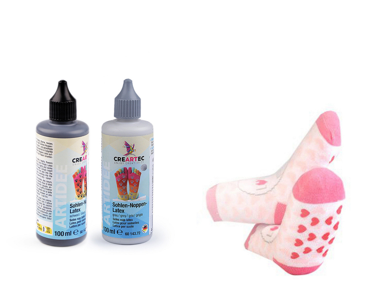 ABS gumový protiskluz bodový 100 ml, střední, 9 (100 ml) šedá holubí