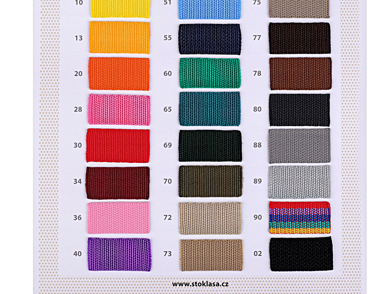 Farebnica popruh polypropylénový