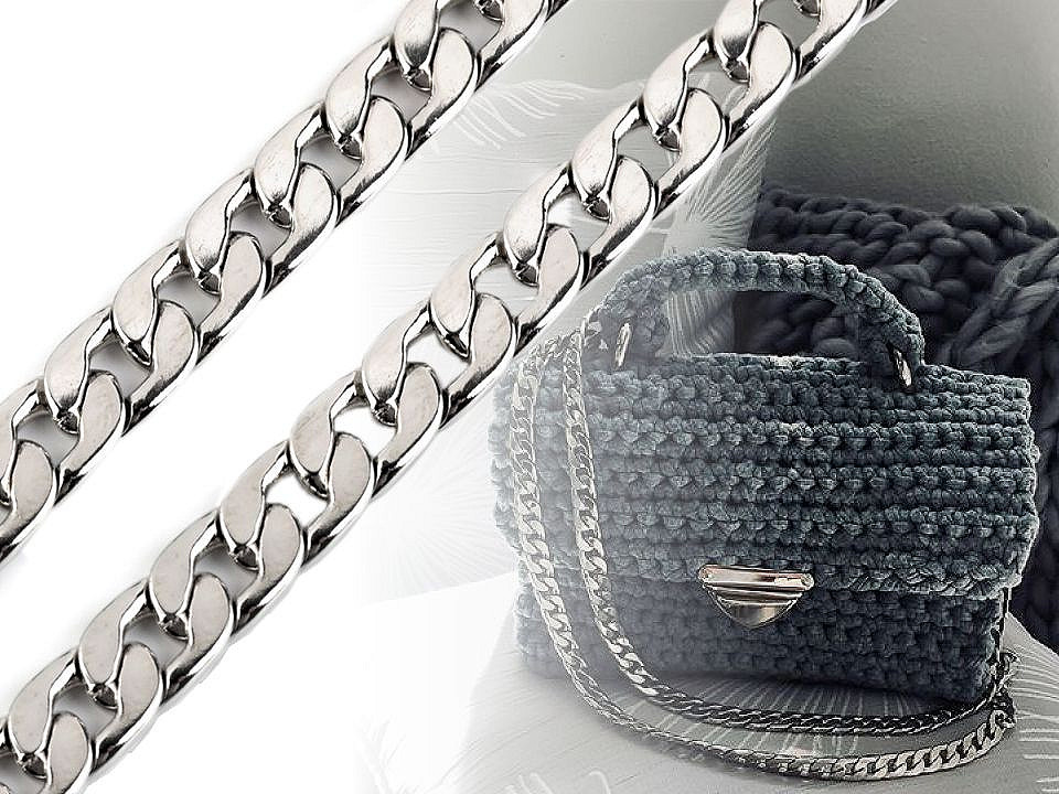 Reťaz plochá šírka 11 mm, metráž