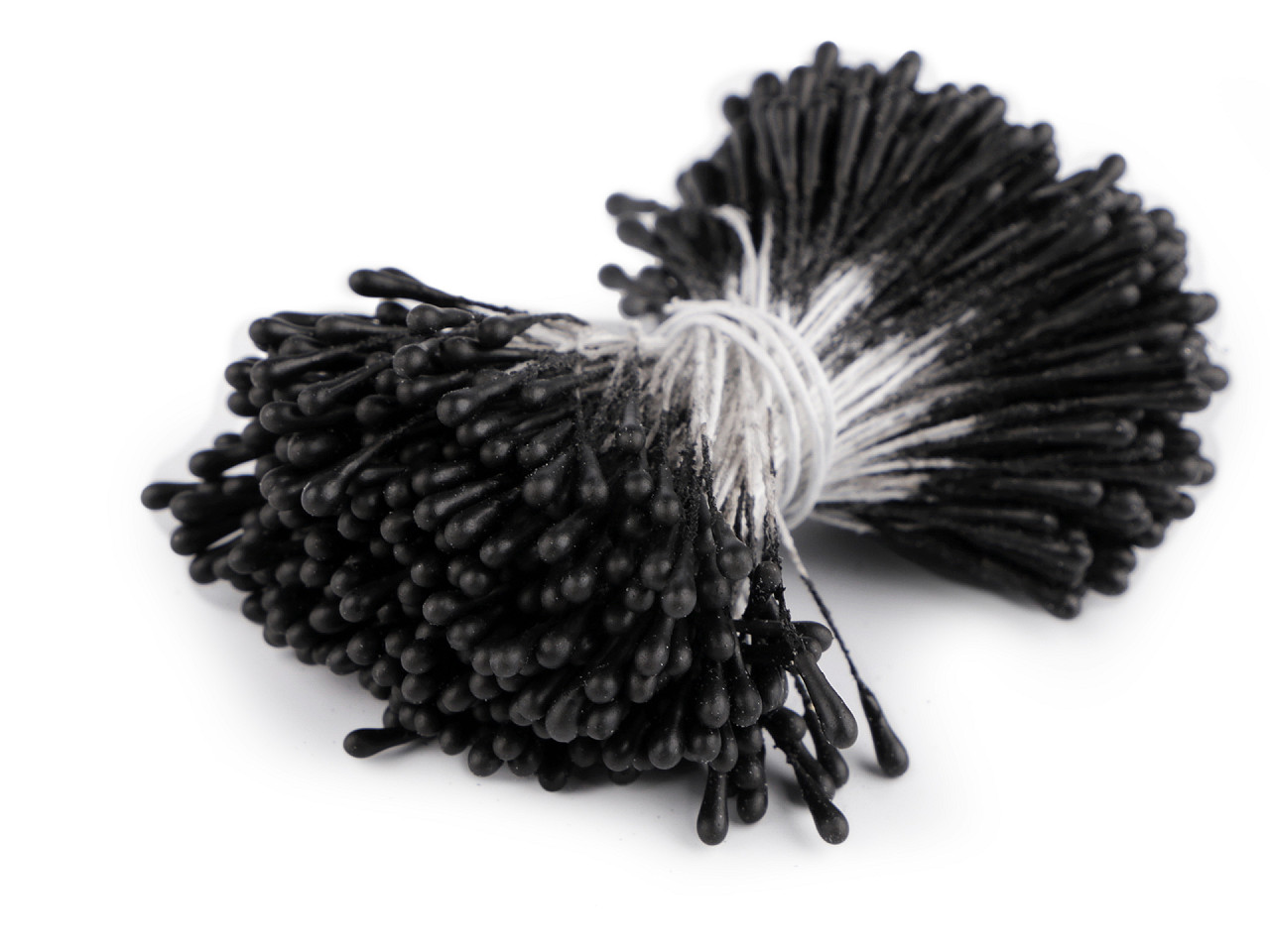 Květinové pestíky matné, střední, 27 černá