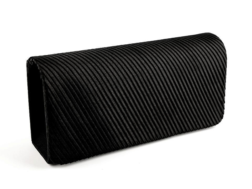 Kabelka - psaníčko s lurexem, střední, 9 černá