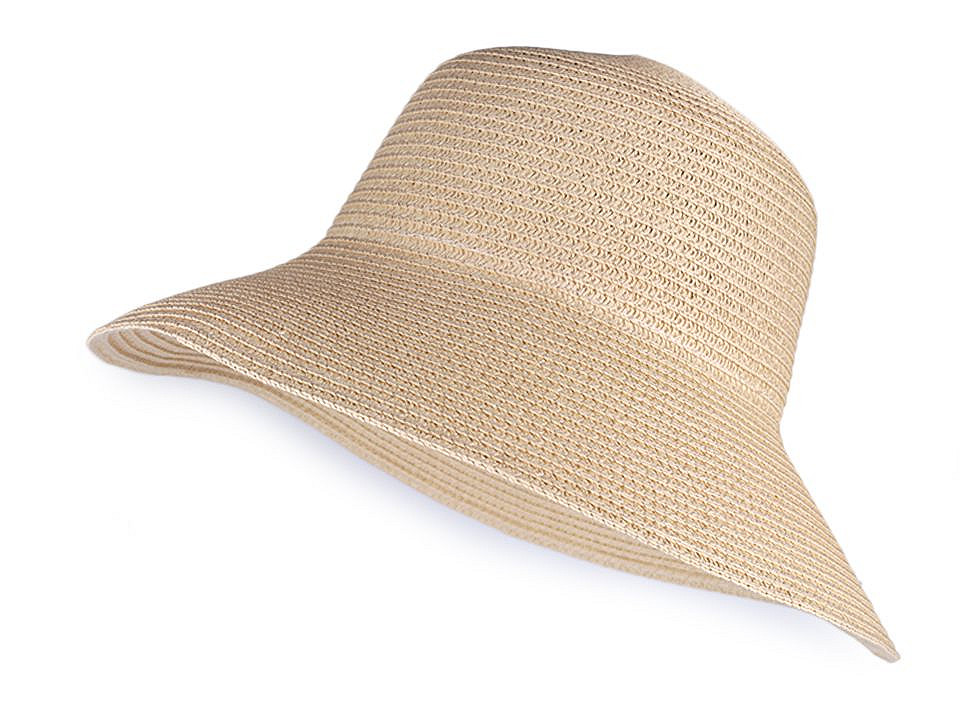 Pălărie de vară pentru femei / pălărie de paie pentru decorare, din rafie, 1 buc